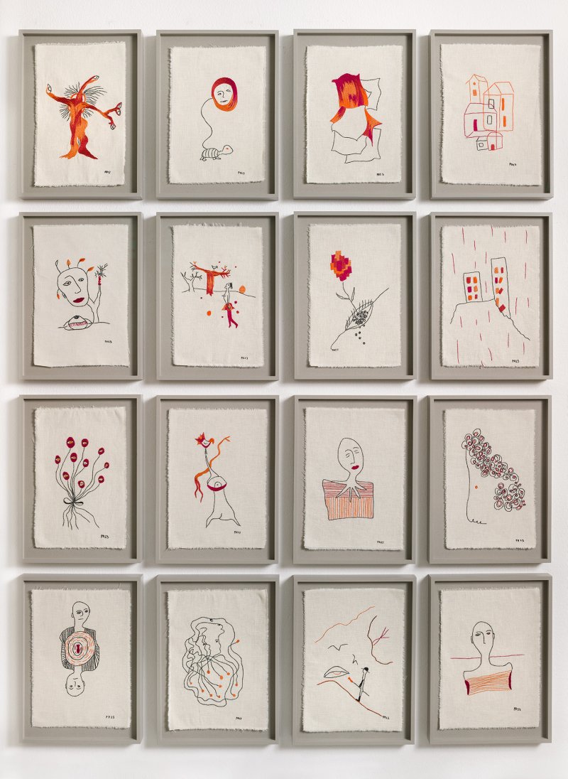 Installation Petites broderies intemporelles